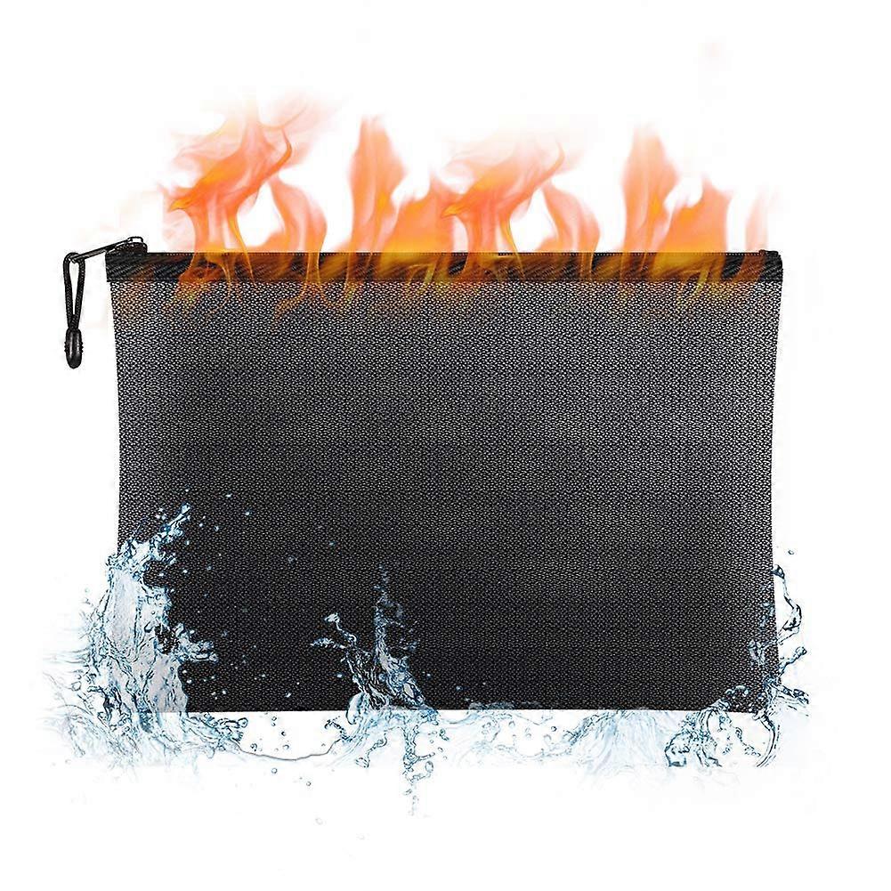Fireproof Document Bags, Large FC/Legal/A4 Size Waterproof and Fireproof Money Bag,Fire Proof Safe Storage Pouch