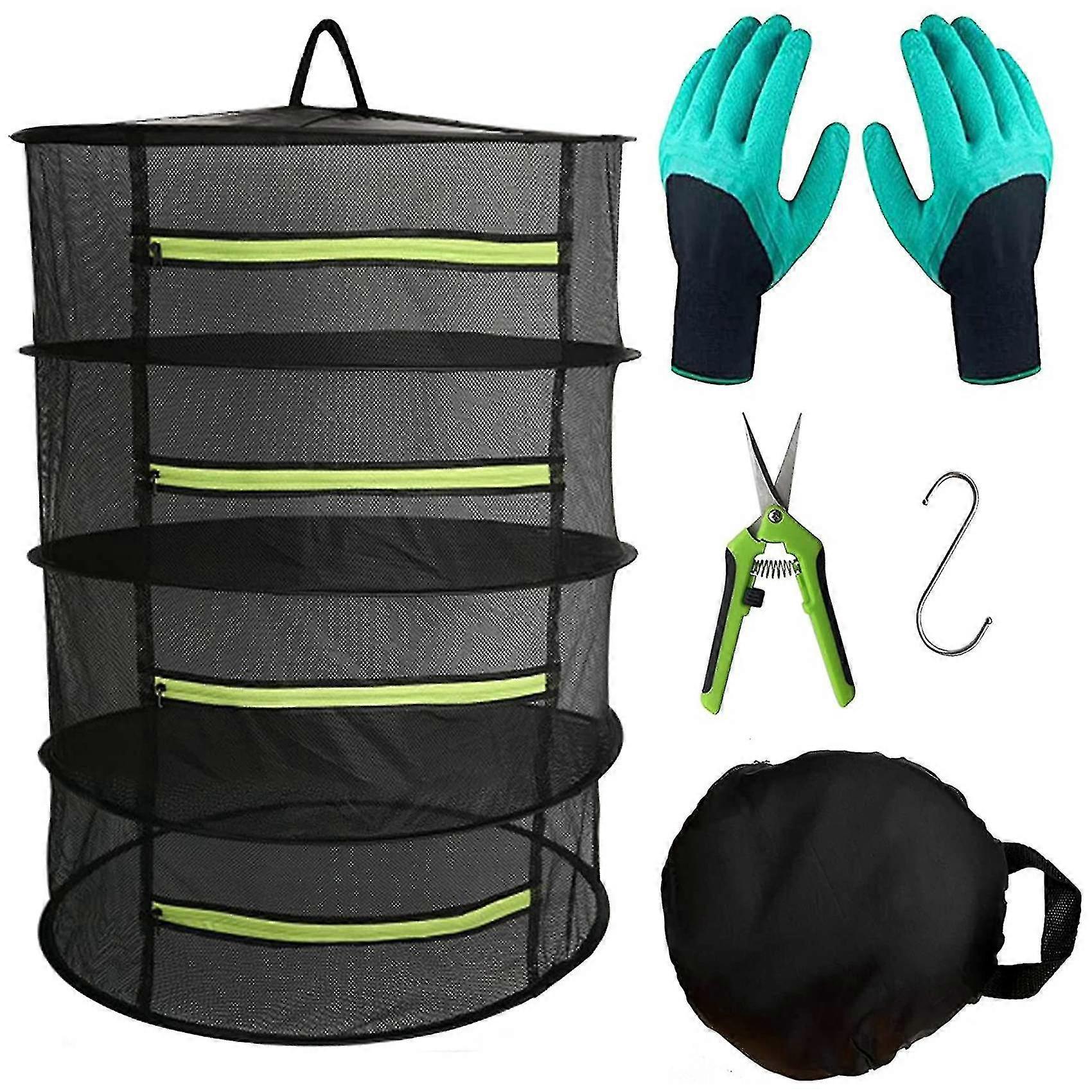 Herb Drying Rack Hanging Dryer Mesh Drying Rack , 2ft 4 Layer