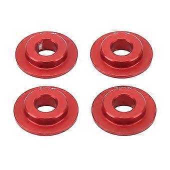 4 Stück Radfelgenadapter Dichtung Aluminiumlegierung Robuster langlebiger Radadapter für Traxxas Udr 1/7 RC Auto Rot