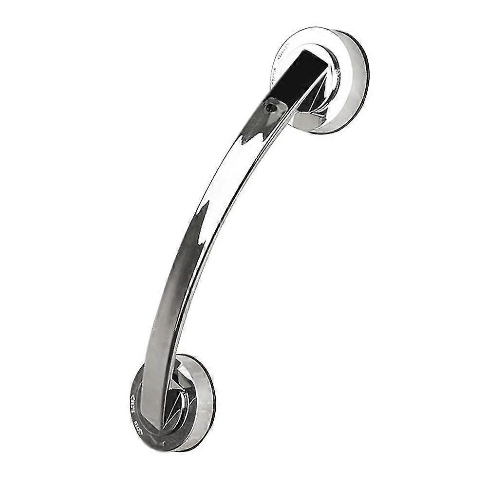 شنت الحائط حمام حوض الاستحمام الدرابزين سلامة انتزاع بار لكبار السن مسند ذراع مقبض الحمام (كبير ، فضي) يو