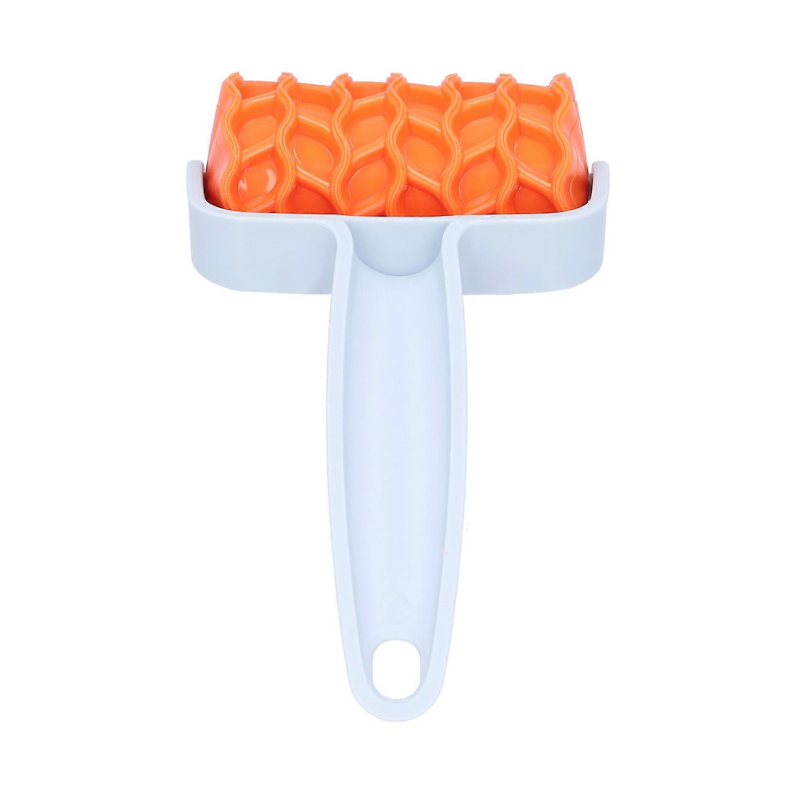 Baking Tool Pastry Cutter Roller Cookies Biscuits Mold Making Baking Tool for Kitchen,Orange