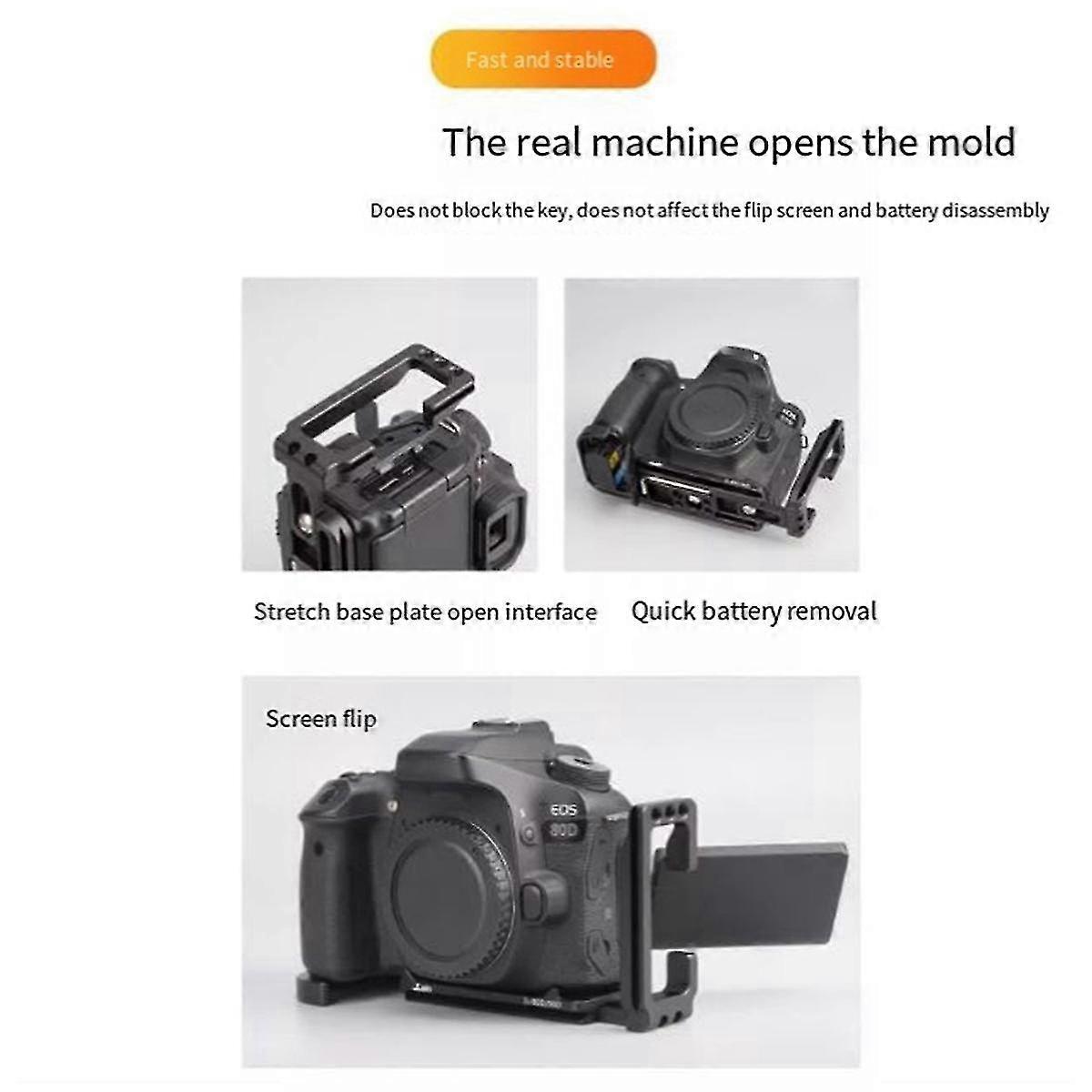 Vertical Quick Release Plate L Plate for 70D 80D 90D Camera Tripod Adjustable Vertical Quick Release Plate
