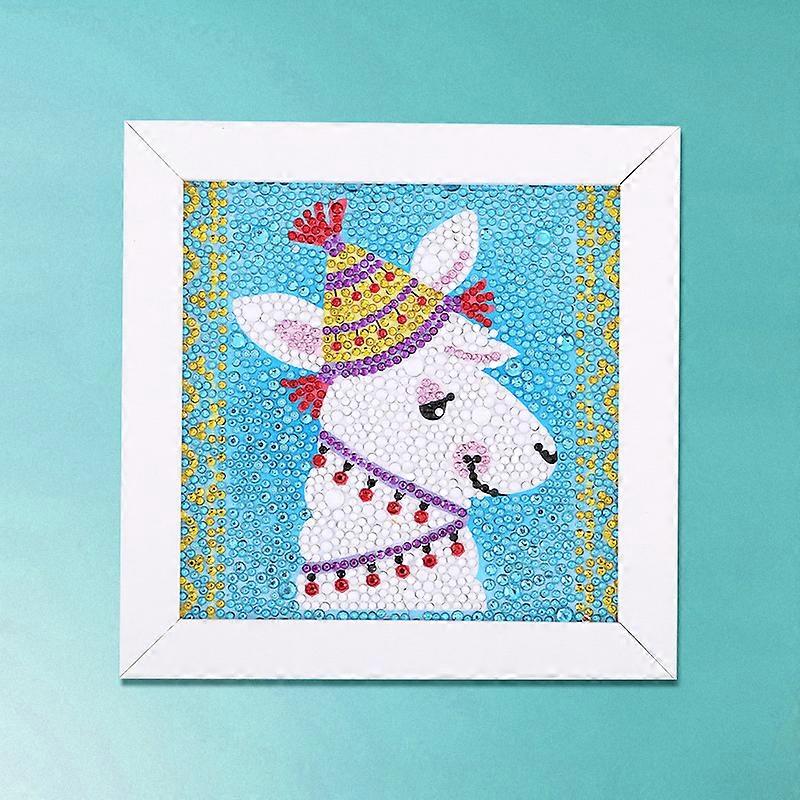 Small and Easy DIY 5d Diamond Painting Kits with Frame for Beginner Mr. Alpaca