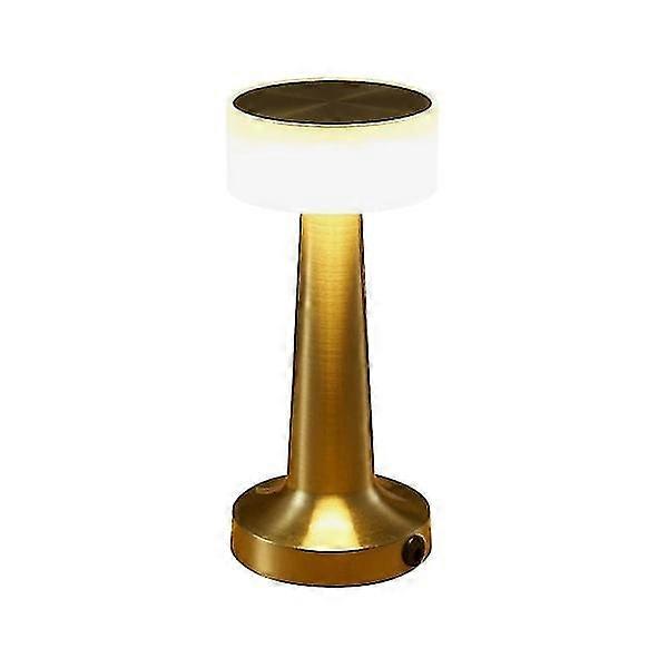 Battery-powered table lamps, rechargeable wireless LED table lamp with touch H, 3-level brightness bronze