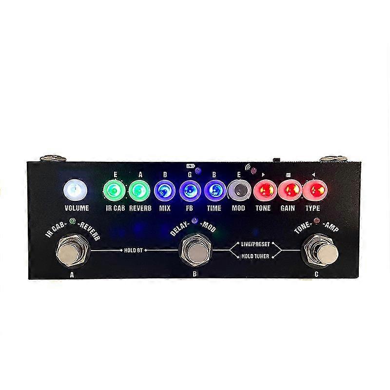 Electric Guitar Pedal 9 Preamp Multi-effects Delay