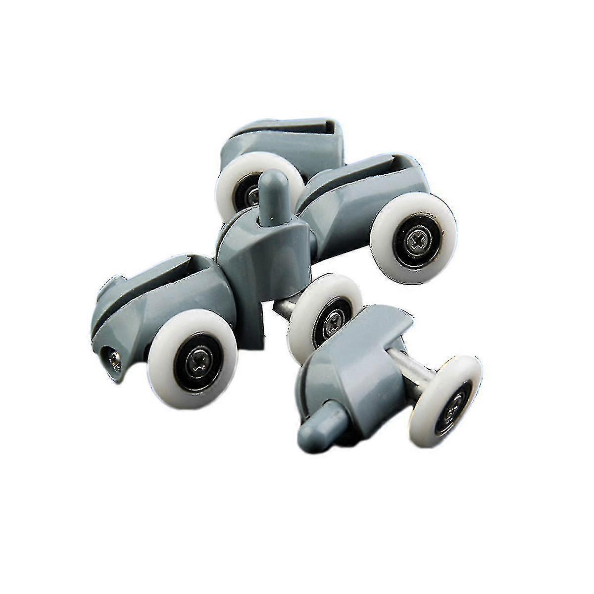 8 Pcs Dusche Tür Räder Schiebe Gehäuse Tür Läufer Rollen Räder Riemenscheiben Ersatz