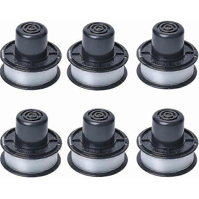 A6226 Line Spool Compatible With Black And Decker Auftipp Automatic Grass Trimmer Gl250 / Gl310 / Gl360 / Gl360sb With 6m Line, 6-pack