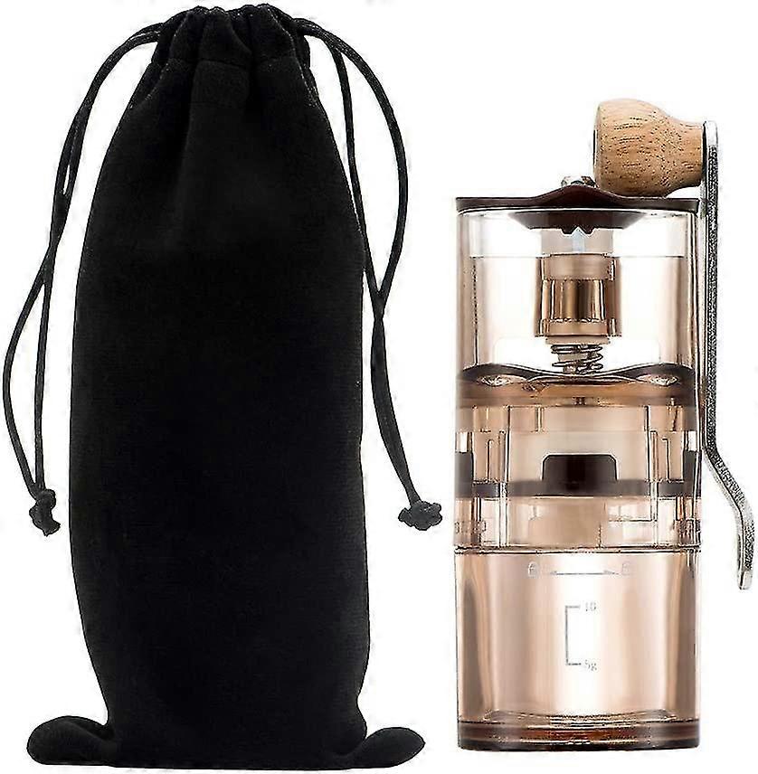 Manual Coffee Grinder Transparent 9 Gears Adjustable Transparent Bean Warehouse