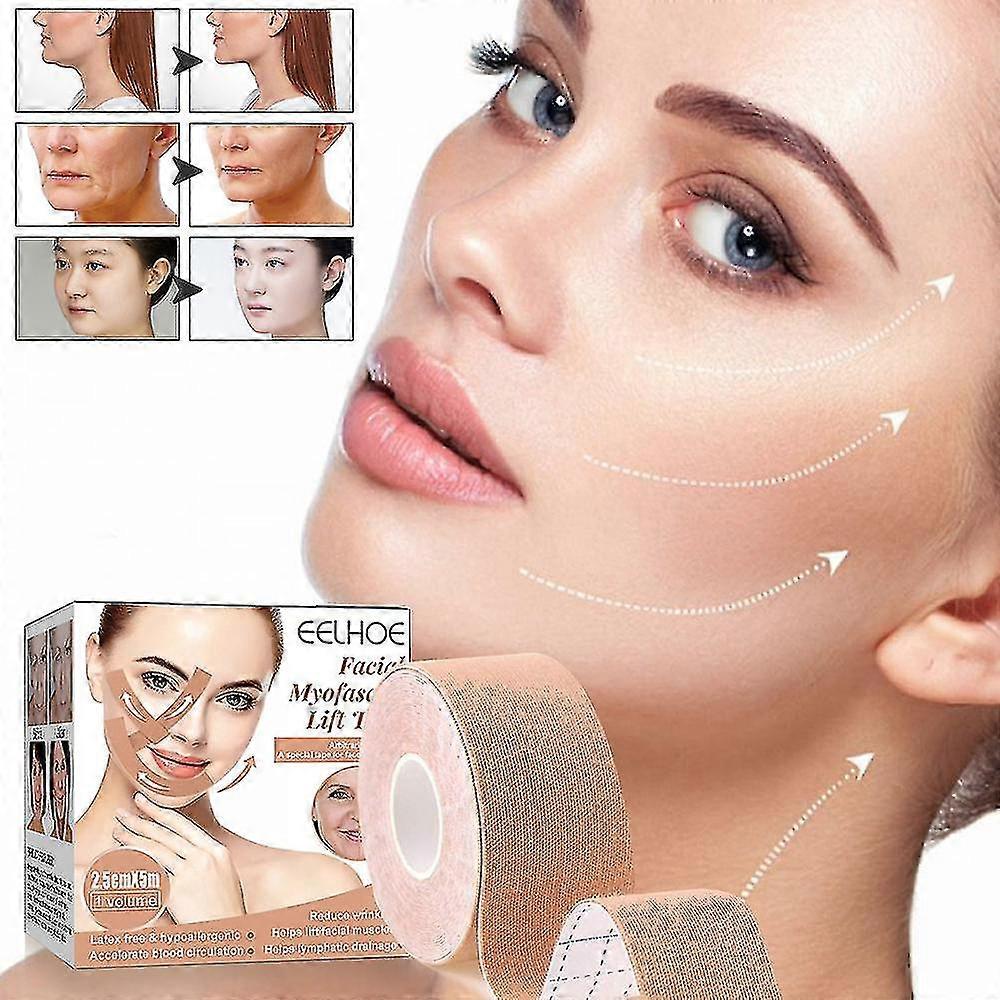 شريط علم الحركة للوجه الخامس خط الرقبة عيون رفع التجاعيد مزيل الشريط ملصق
