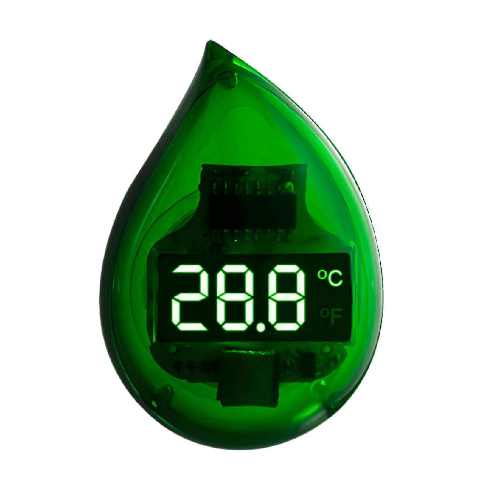 Thermometer Water Drop Shape Widely Temperature Range Compact Digital Aquarium Freshwater Thermometer For Aquarium