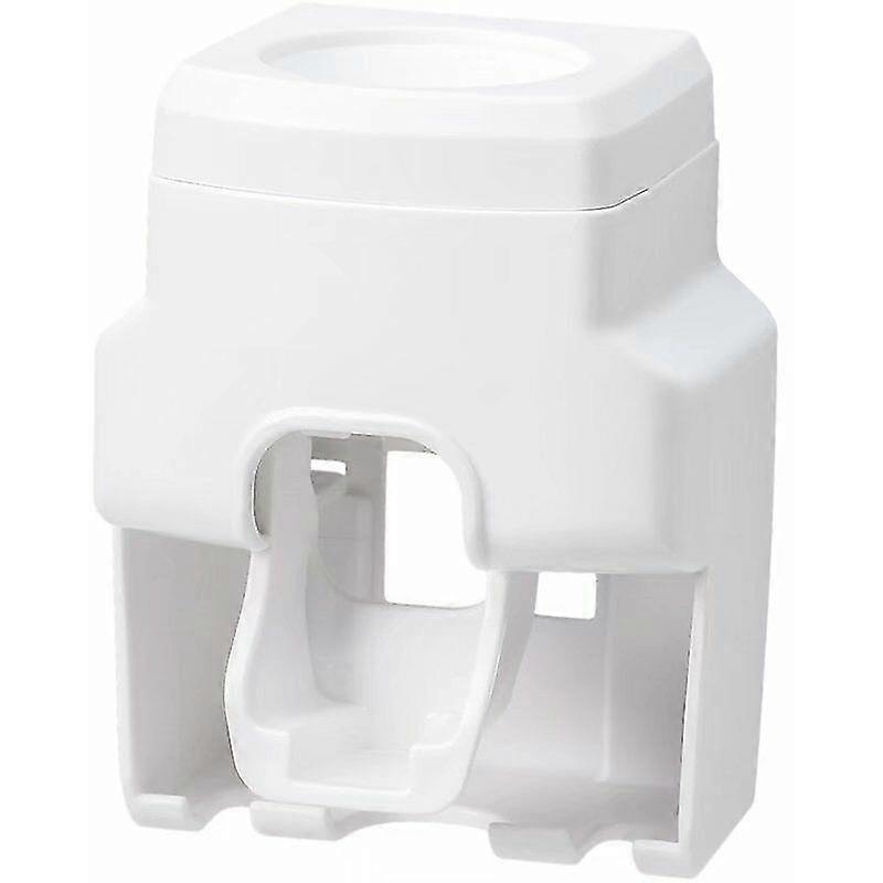 2 Pcs Wall Mounted Toothpaste Dispenser Toothbrush Holder Set, Wall Mount, Rolling Bathroom Accessory Set, (gray)