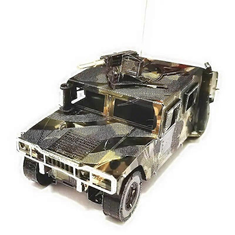 Καμουφλάζ Jeep Car 3D Metal Puzzle DIY Off-road όχημα μάχης Συγκεντρώστε Μοντέλο κιτ παζλ Δώρα Παιχνίδια για παιδιά
