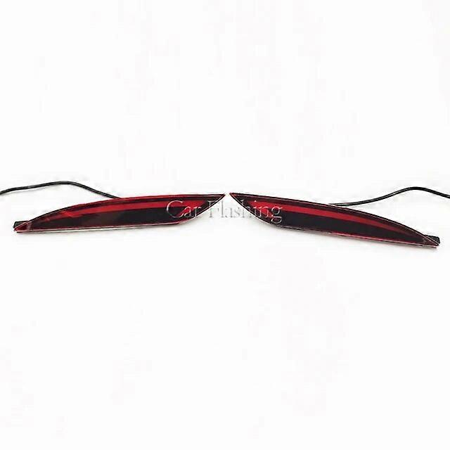 Car Flashing 2PCS LED Rear Bumper Reflector For Hyundai Sonata 8 2010 2011 2012 2013 2014 Brake Light Fog Lamp Turn signal