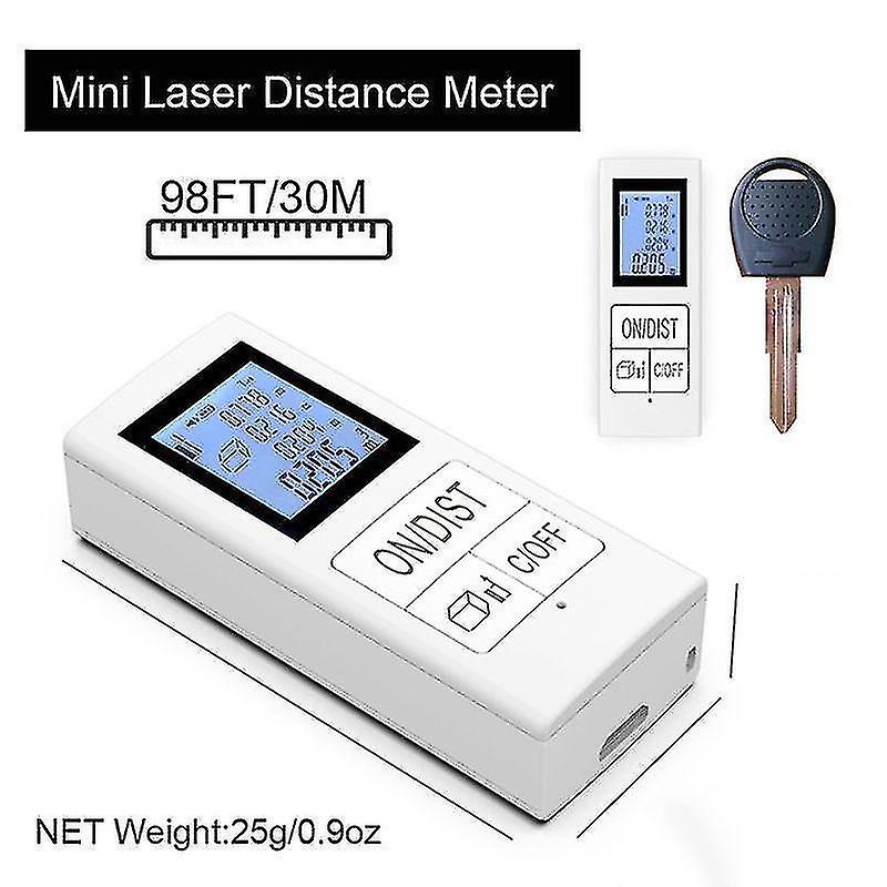Telescopes mini digital laser distance meter rechargeable measure 98 ft/30m home use measurement too