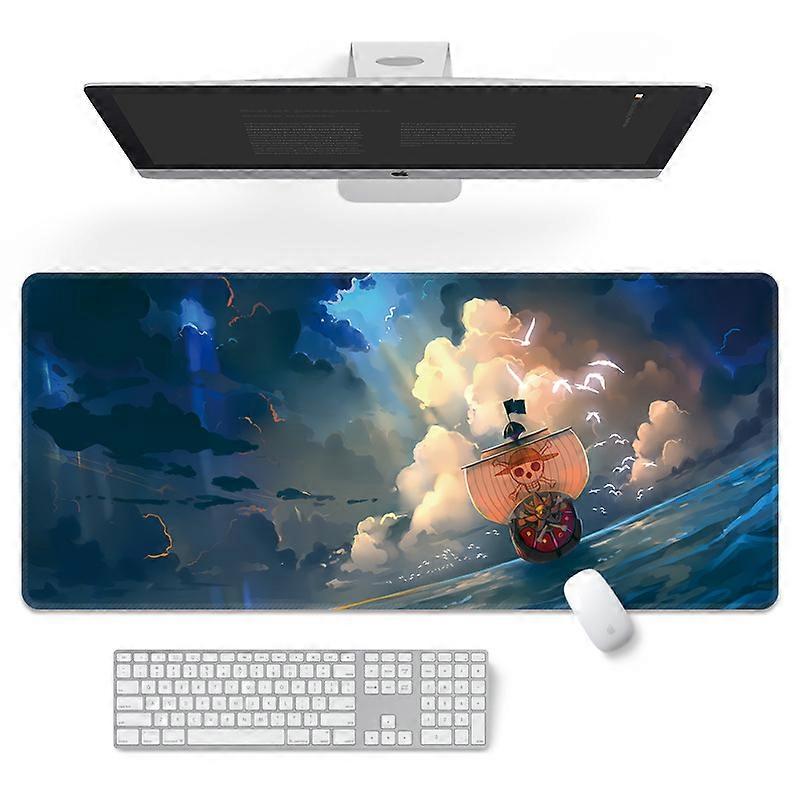 Anime Mouse Pad One Piece Luffy Roronoa Zoro Nami Mouse Pad Laptop PC Non-Slip Rubber Base Stitched Gaming Board Extensionstyle 1