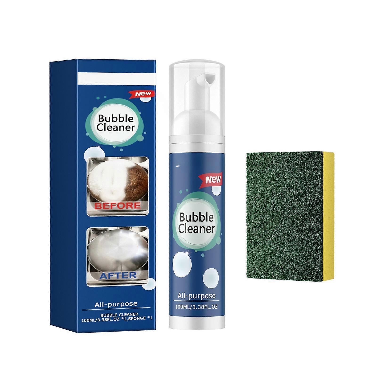 Foaming Heavy Oil Stain Cleaner, All-Purpose Cleaning Foam for Rinsing, All-Purpose Foam Cleaner, Bubble Cleaner for Kitchen, Oven, Cooker
