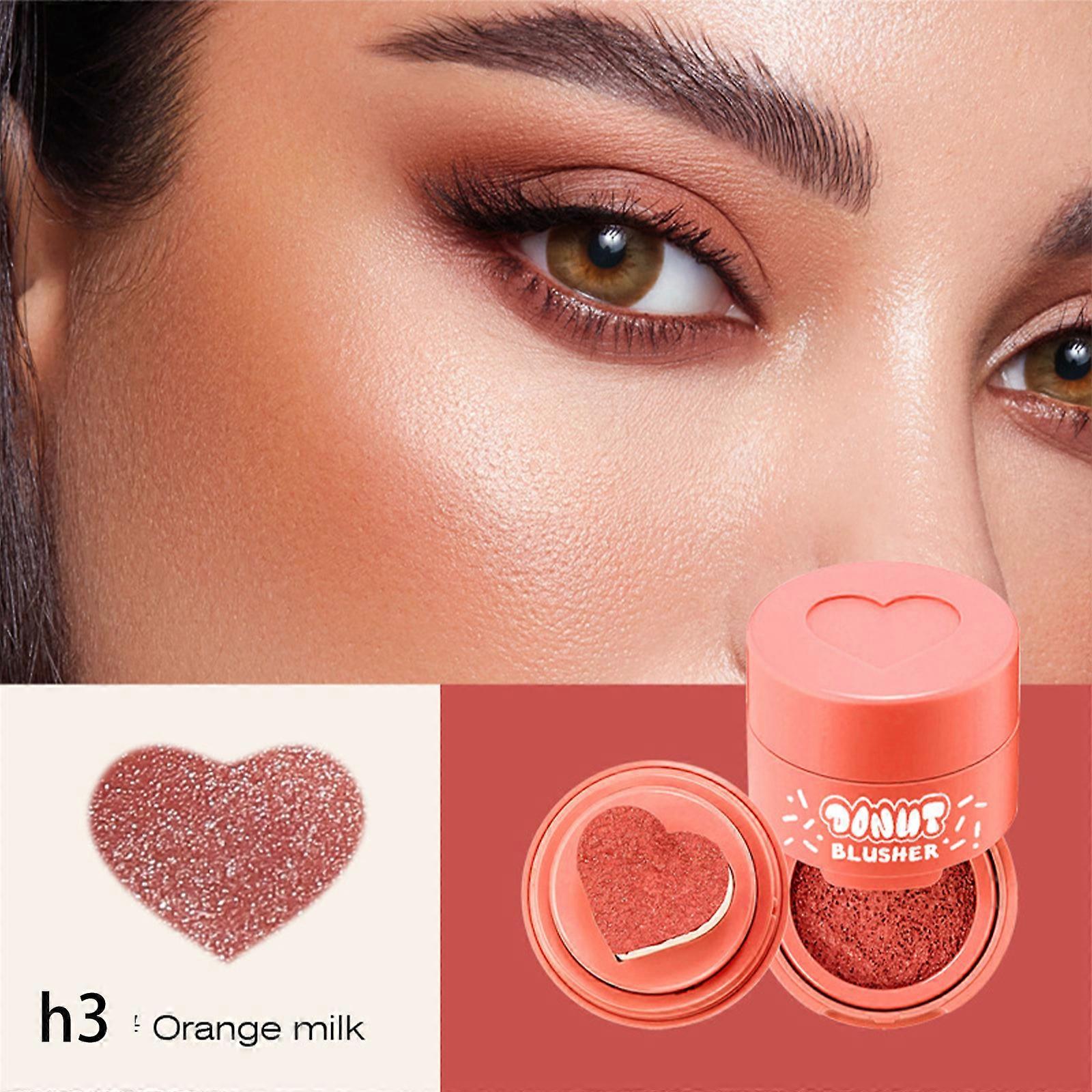 Blush Líquido para Bochechas, Blusher Rosto, Blush Carimbo Bochecha com Aplicador em Forma de Coração, Blush Almofada de Ar Leve para Acabamento Fosco em Veludo