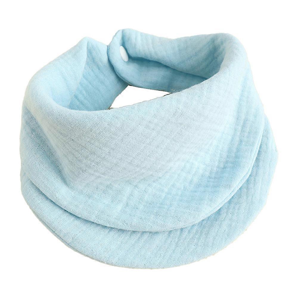 Plain color dual-purpose cotton yarn triangle towel, 4 layers of cotton yarn is soft and absorbent