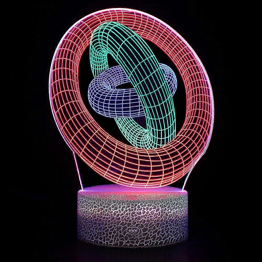 3d Visual Night Light Colorful Dynamic Touch Creative Gift Light With Remote Control #9