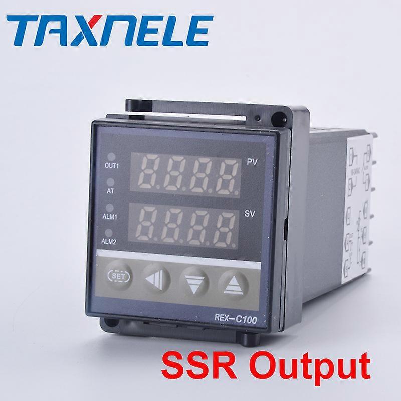 Digital PID Temperature Controller REX-C100 REX C100 thermostat + 40DA SSR Relay+ K Thermocouple 1m Probe RKC