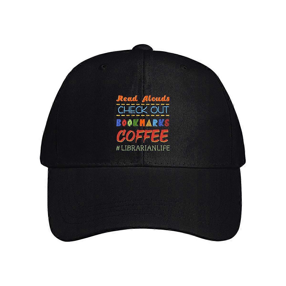Bookmarks Coffee Librarian Life Baseball Cap