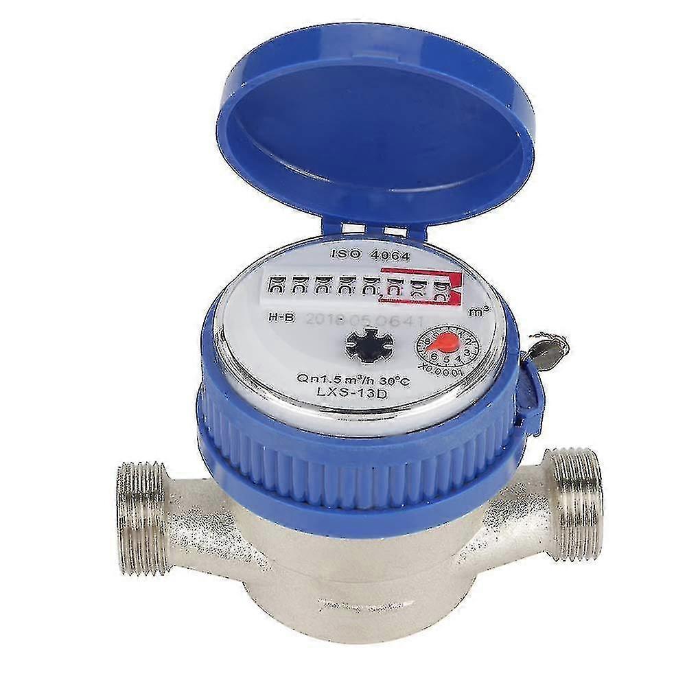 Cold Water Meter, 15mm 1/2 Inch Water Flow Meter For Garden And Home