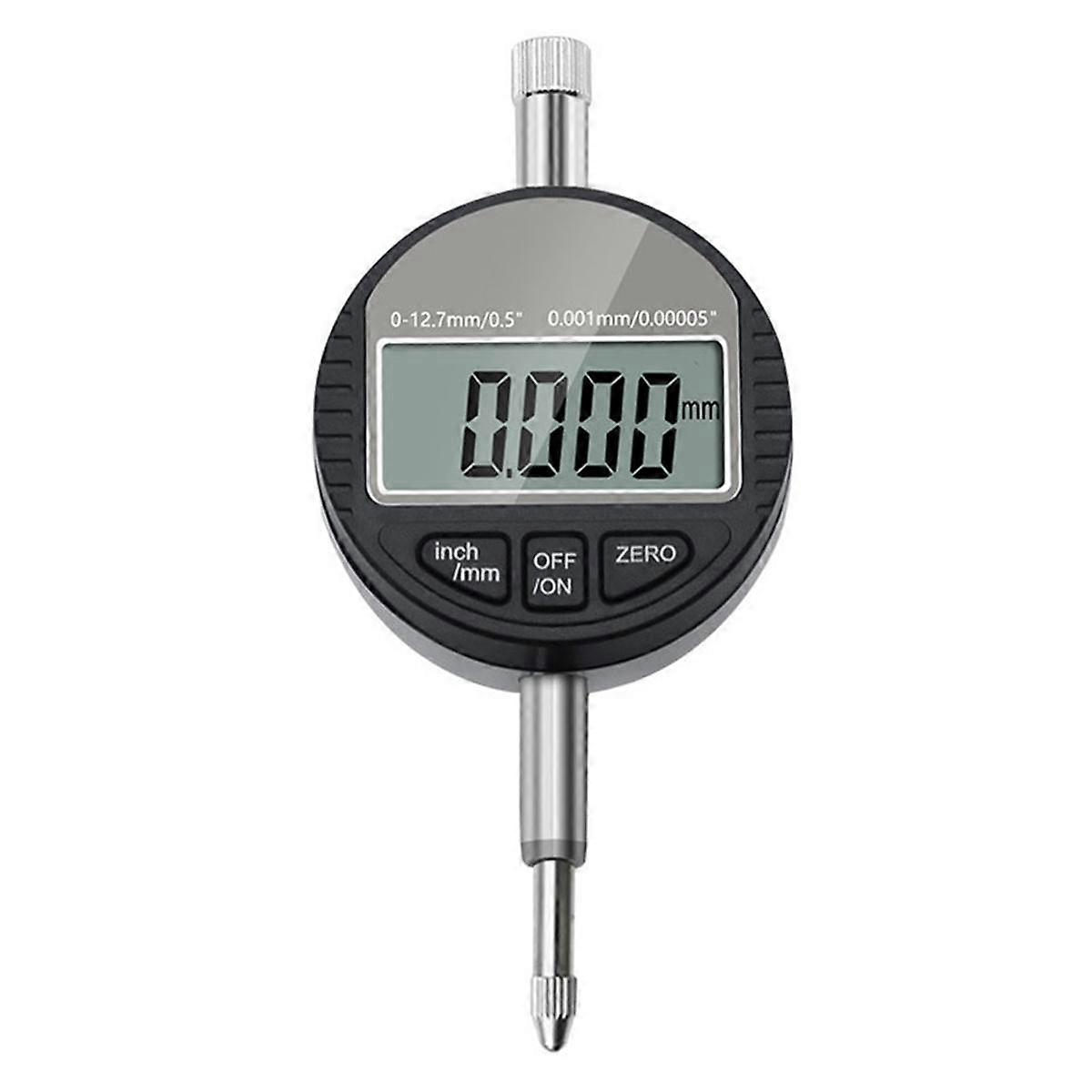 DTI Digital Dial Indicator 0.001mm Resolution,0-12.7mm/0-0.5 Inch Range Dial Test Indicators Electronic Indicator Gauge