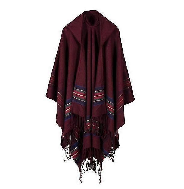 kvinners sjal wrap poncho åpen front genser cardigan for vinterferie