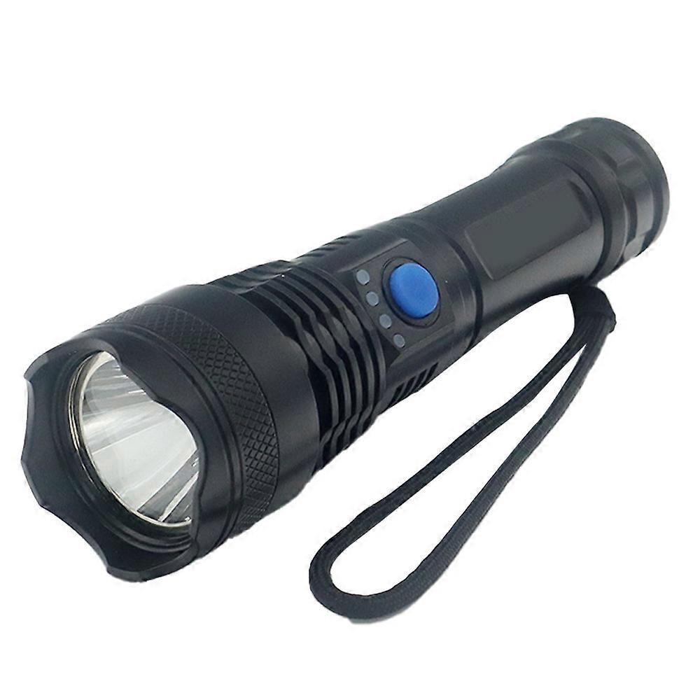 Led Flashlight Rechargeable  And Usb Cable For Hiking, Dog Walking-