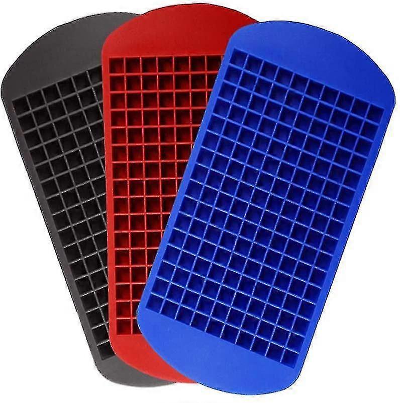 Mini Silicone Ice Cube Tray With 160 Compartments 3 Pcs