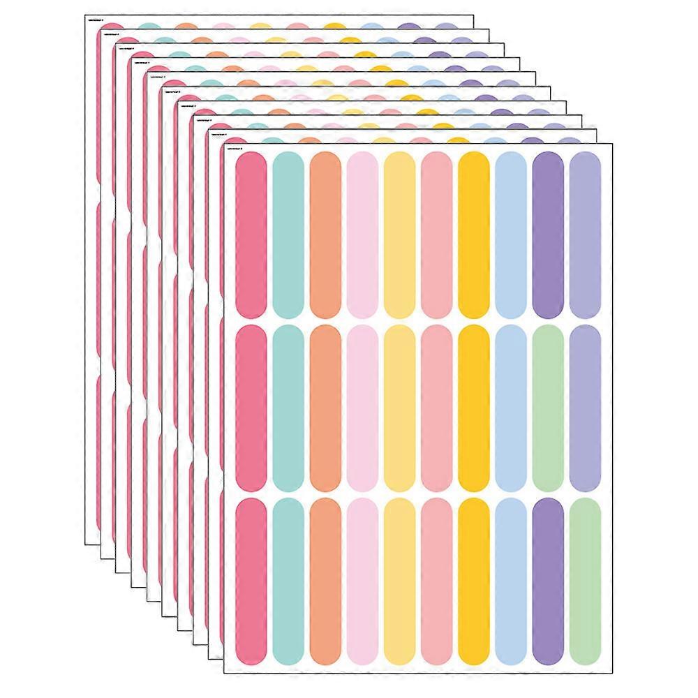 10pcs confetti colored strip stickers