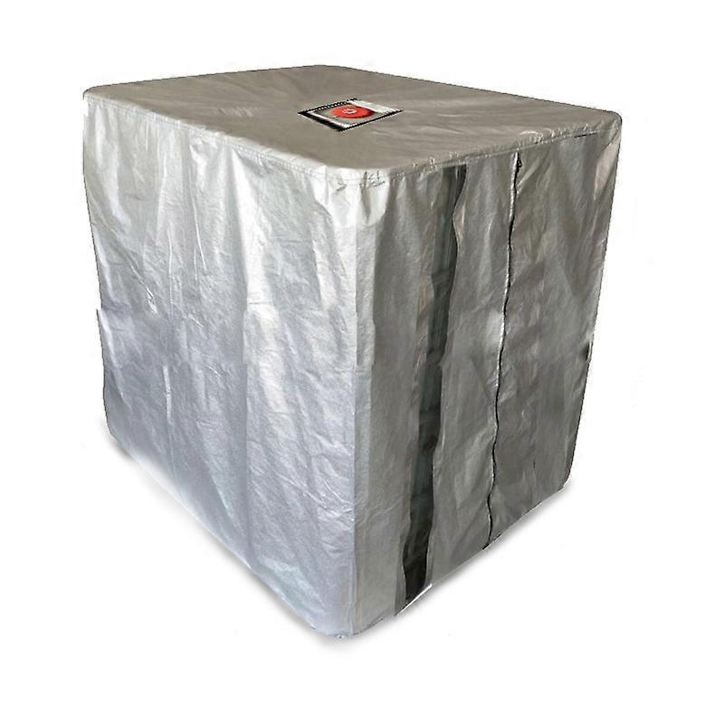 Water Tank Cover, IBC Tank Cover for 1000L Tank, Water Tank Container Protective Cover, Dustproof Anti-UV Anti-Rain, 120x100x116cm (Grey)