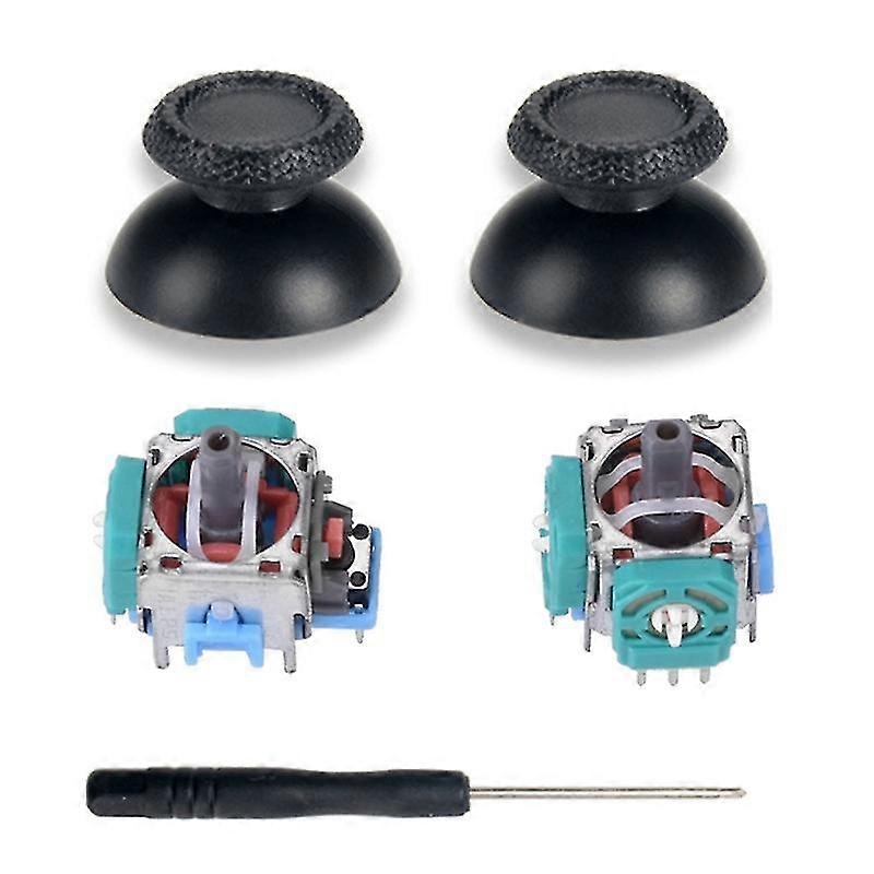 5-in-1 Right Left Analog 3d Joystick Thumb Stick Repair Sensor Module Part With Rocker Cap Screwdriver For Ps5 Game Controller