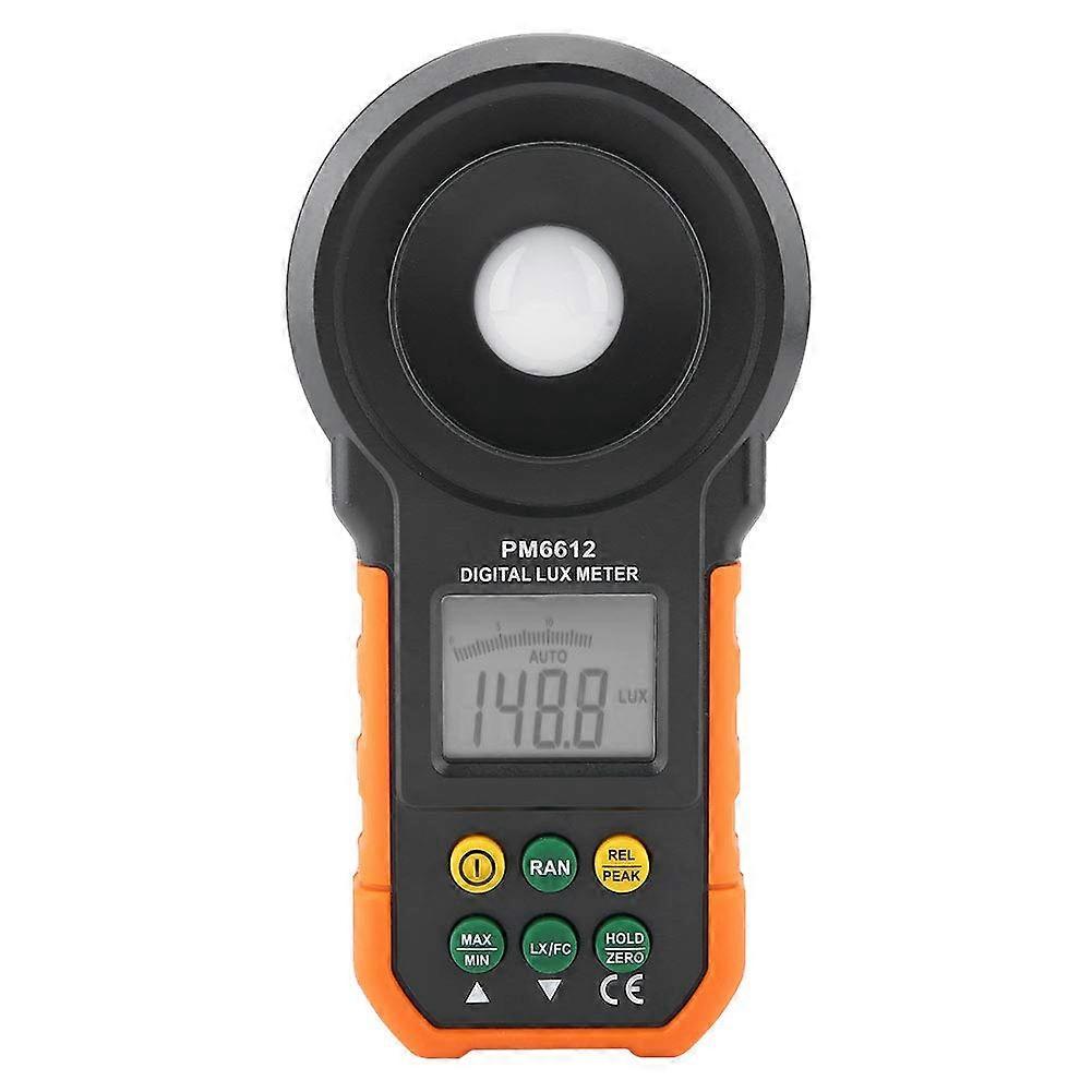 PM6612 0-200,000 Lux LCD Display High Accuracy Digital Lux Meter