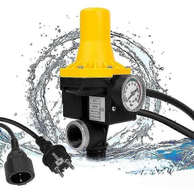 Pump Control With Bar Graph And Cable, Pressure Switch 10 Bar, Automatic Start And Stop, With Cable, Yellow
