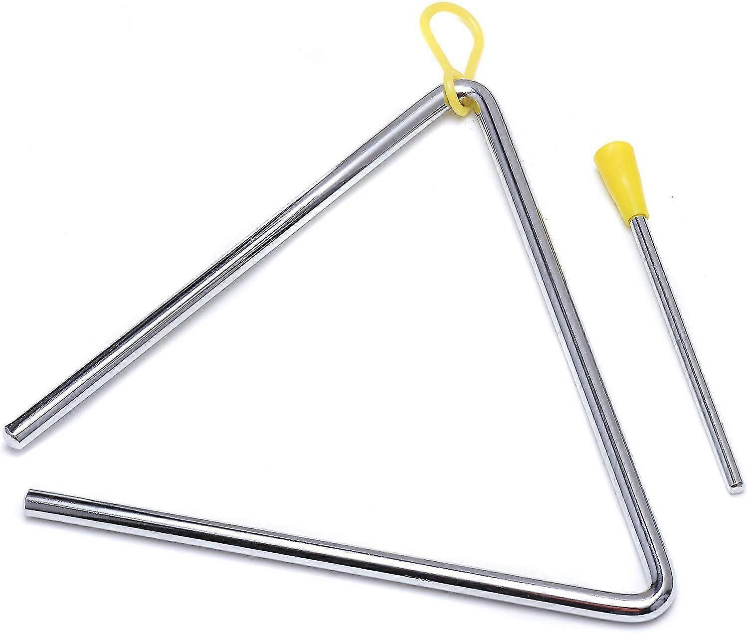7 Inch Musical Steel Triangle Percussion Instrument With Striker