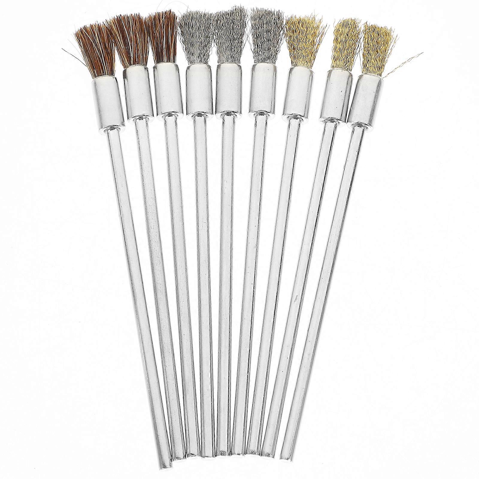 9pcs Wire Brush For Drill Attachment Electric Wire Brush Wheel Assortment