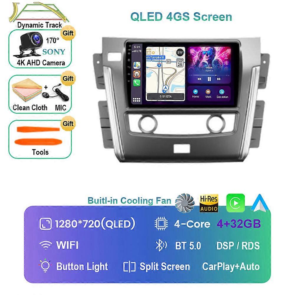 Android 13 For Nissan Patrol Y62 2010 - 2020 Car Radio Multimedia Stereo Video Player 4G WIFI Navigation GPS Carpaly Auto QLED