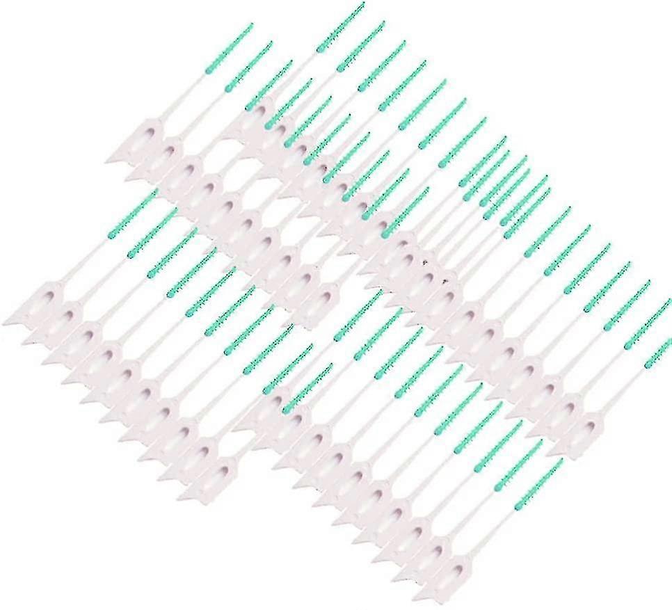 160pcs Interdental Brushes For Brace Portable Double- Headed Single Use Soft