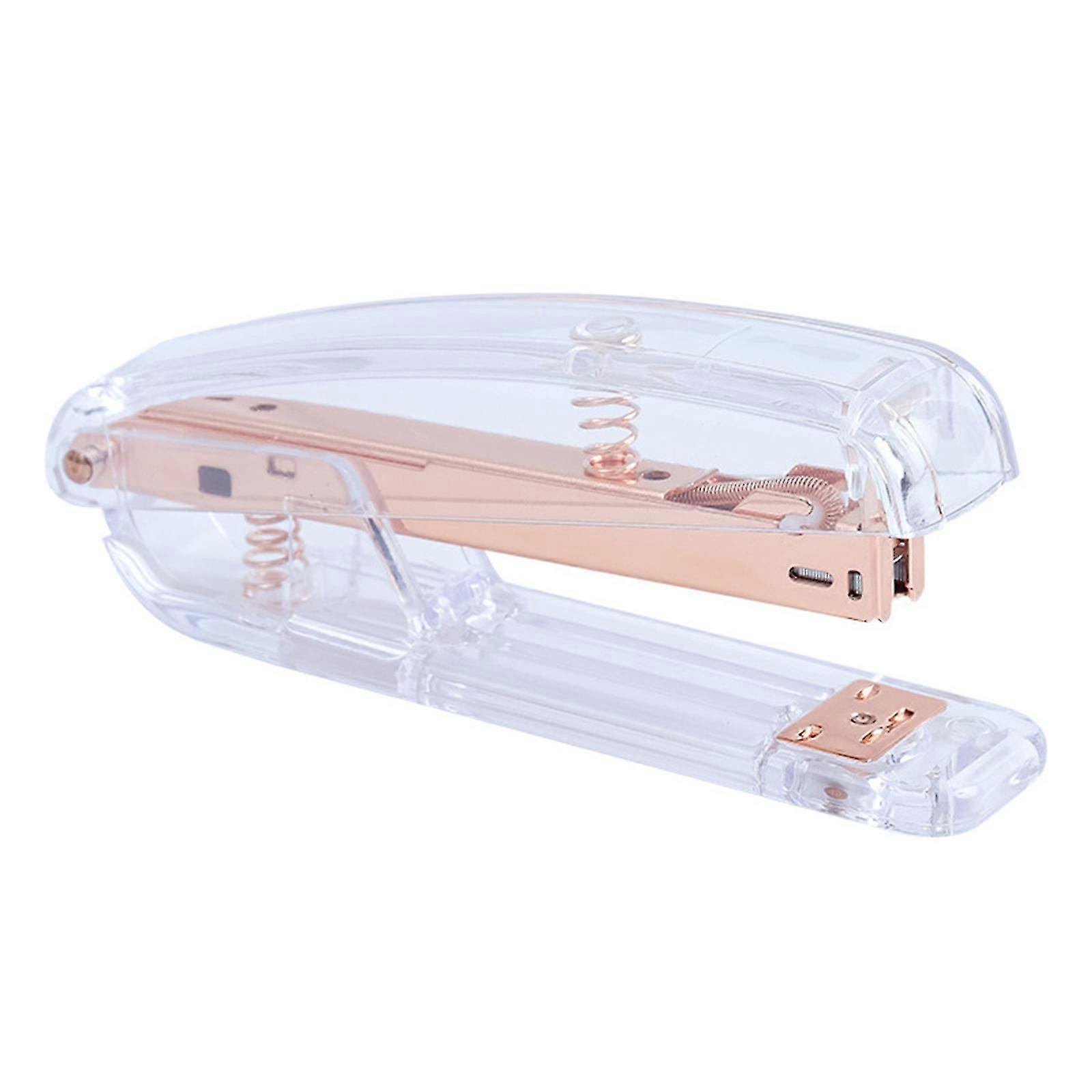 Acrylic Desktop Stapler Manual Binding Tool For Home School Office Desktop Accessories Stationery