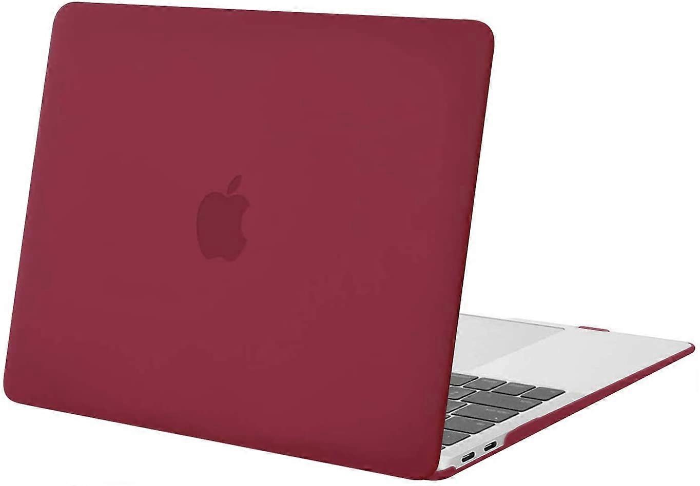 Wine Red  Compatible with MacBook Air 13 inch Case 2022 2021 2020 2019 2018 Release M1 A2337 A2179 A1932 Retina Display Touch ID, Protective Plastic H