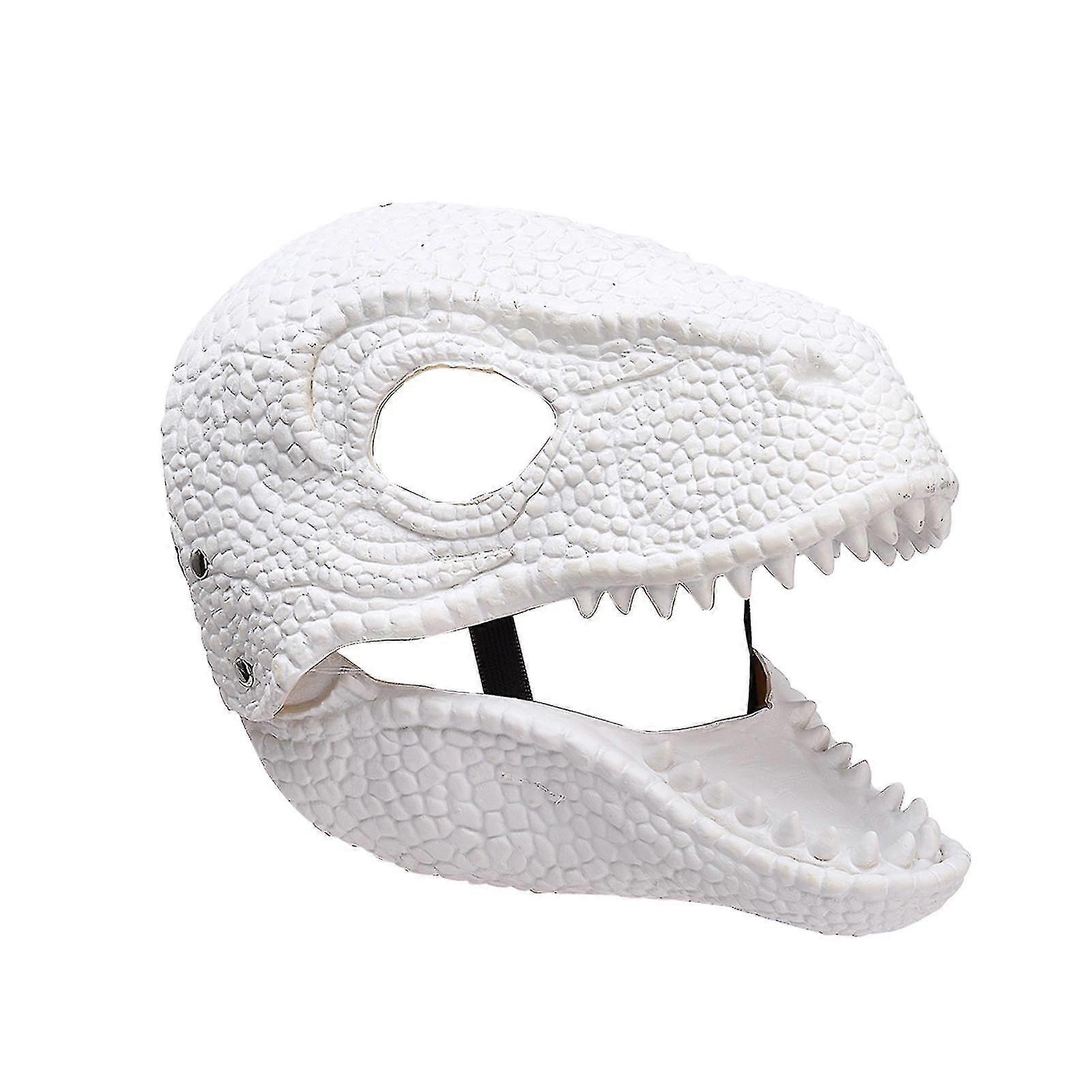 Jurassic World Velociraptor Blue Dinosaur Dino Moving Mask Camp Cretaceous Latex New
