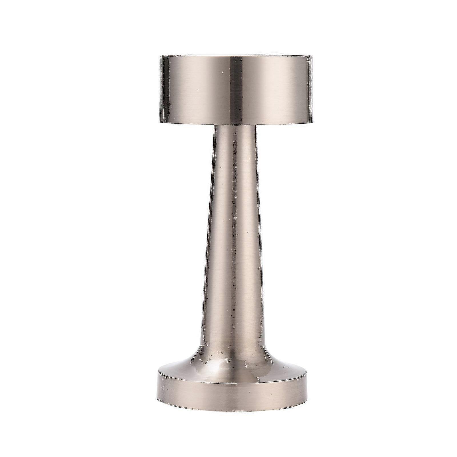 Portable Metal Led Table Lamp,3 Color Touch Sensor Rechargeable Desk Lamp