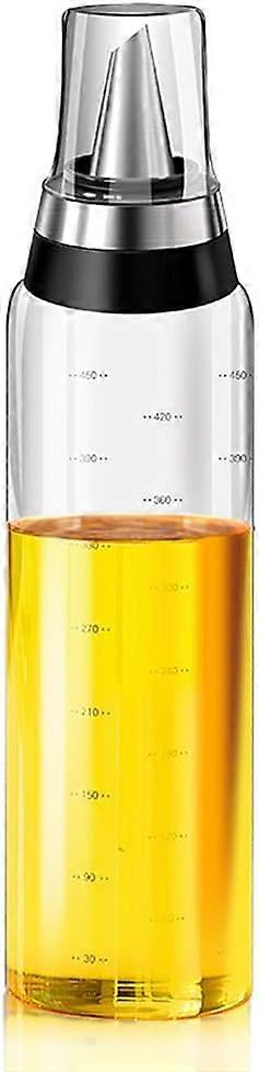 Oil bottle 500ml oil pot stainless steel glass material dustproof high temperature resistant durable storage container no dripping