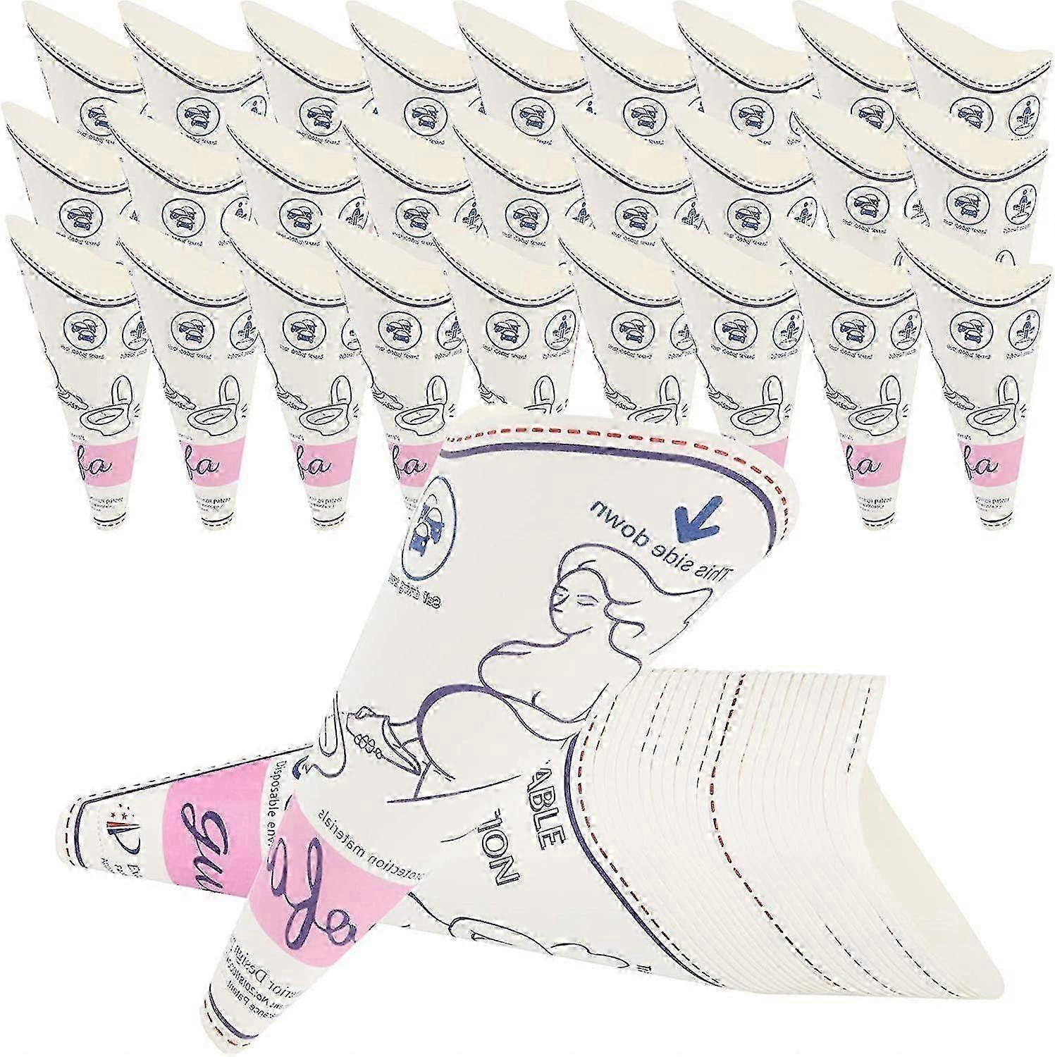 50 حزمة قمع مبولة أنثى يمكن التخلص منها