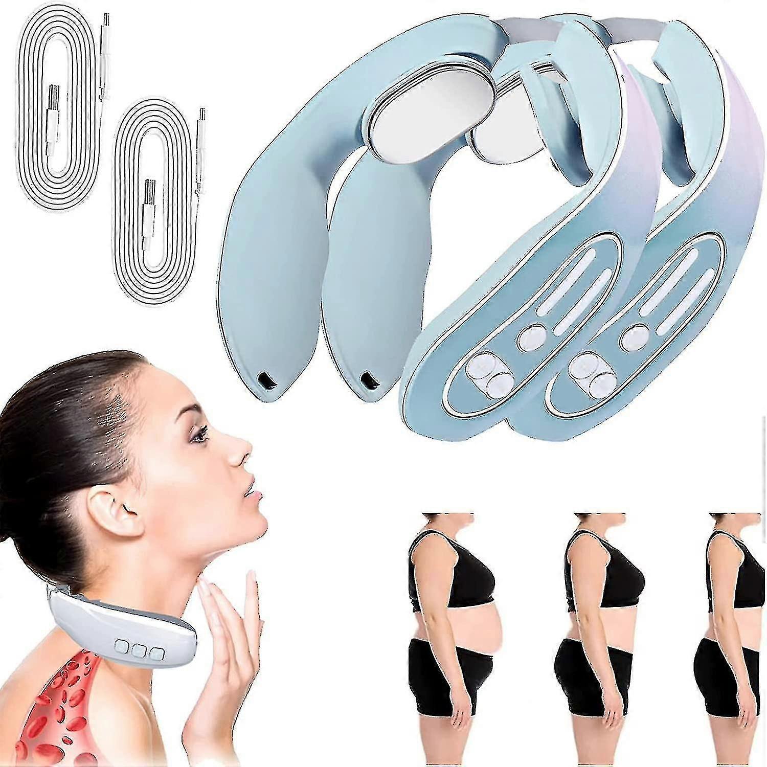 Lymphatic Drainage Machine With 12 Modes 2023 New Ems Neck Acupoints Lymphvity Massage Device Electr