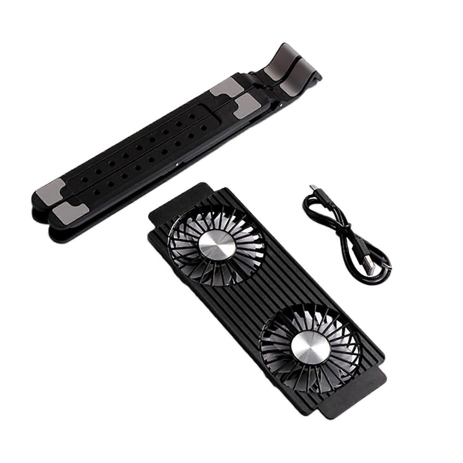 Laptop Radiator Computer Bracket Stand Height Adjustable Triangular Structure High Stability Strong Airflow Low-Noise Laptop Riser Cooler