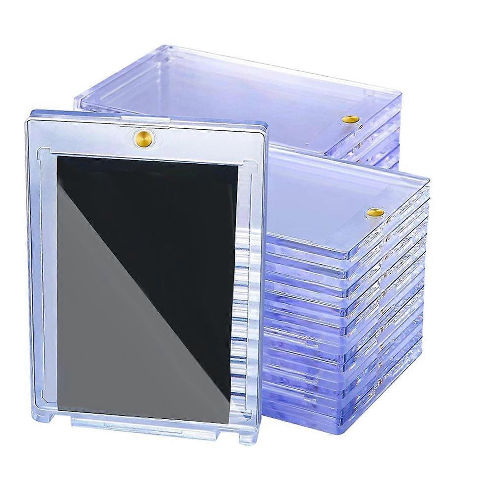 30 Pack Magnetic Card Holder 35pt,Card Protectors Card Sleeves Display Case for Baseball Card Sport