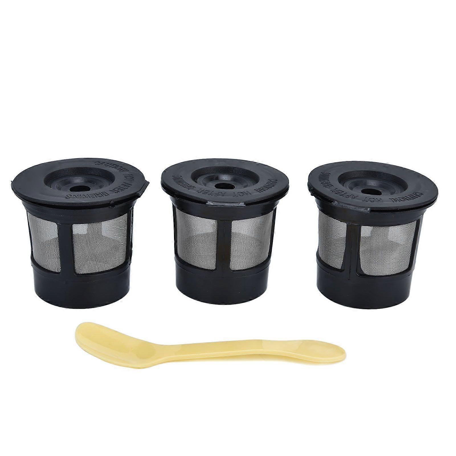 Coffee Filter Cup with Spoon Capsule Shell Coffee Capsules Cup Fit for Coffee Machine