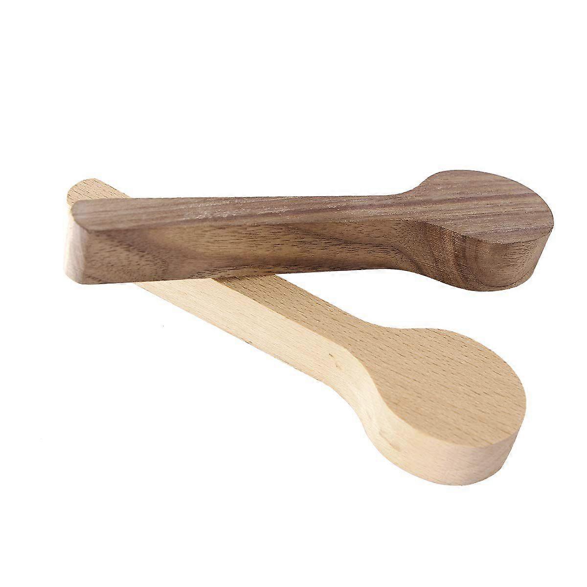 2Pcs Wood Carving Spoon Blank Set Beech and Walnut Unfinished Wooden Craft Whittling Carving Kit fo